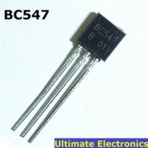 [10 con] (KT1) Transistor BC547 TO-92 NPN 100mA 45V (547)