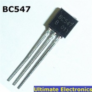 [25 con] (KT1) Transistor BC547 TO-92 NPN 100mA 45V (547)