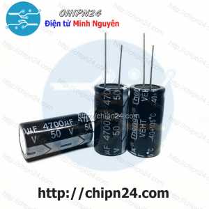 Tụ hóa 4,700uF 50V Đen (18x35mm) (4700uF 50V)
