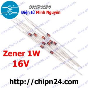 [10 con] (K483) Diode Zener 1W 16V DIP 1N4745A