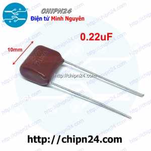 Tụ CBB 400V 224J P=10mm (224 220nF 0.22uF)