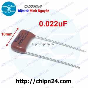 Tụ CBB 400V 223J P=10mm (223 22nF 0.022uF)