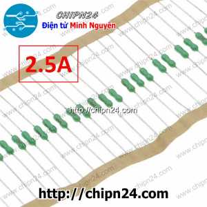 Cầu chì xanh lá 2.5A 125V