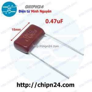 (F231) Tụ CBB 400V 474J P=15mm (474 470nF 0.47uF)