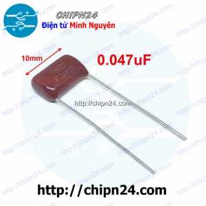 Tụ CBB 400V 473J P=10mm (473 47nF 0.047uF)