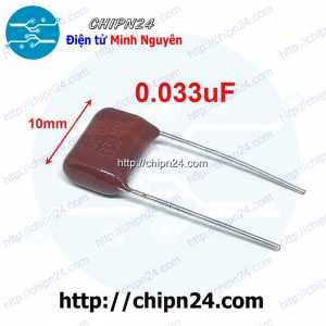 (F230) Tụ CBB 400V 333J P=10mm (333 33nF 0.033uF)
