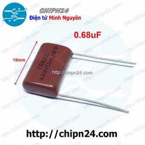 Tụ CBB 400V 684J P=15mm (684 680nF 0.68uF)