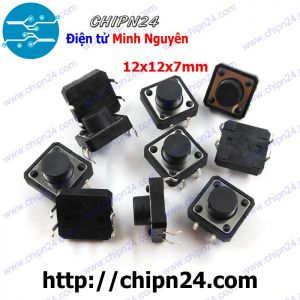 [10 cái] (F66) Nút nhấn 4 chân 12x12x7mm