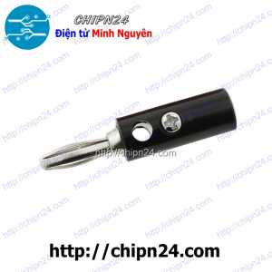 (F108.2) Jack Chuối Đực 4mm Đen