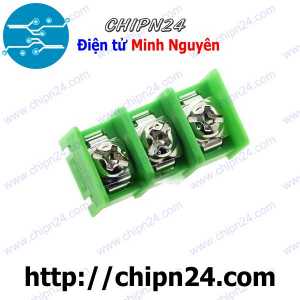 (F211.2) Domino KF762 3P (Xanh lá thẳng) (Terminal, Cầu đấu dây cọc nguồn MG/ KF7.62 7.62 7.62mm)