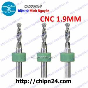 [DT2] Mũi khoan mạch in CNC 1.9mm (Mạch điện tử, PCB)