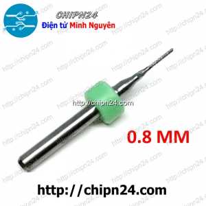 Mũi phay mạch in CNC 0.8mm (Mạch điện tử, PCB)