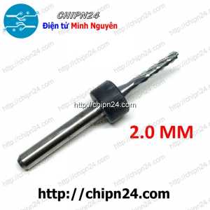Mũi phay mạch in CNC 2.0mm (Mạch điện tử, PCB)