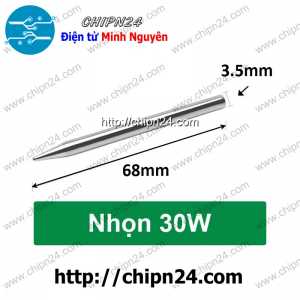 (K31) Đầu Mũi hàn Nhọn 30W (cho Mỏ hàn Nung)