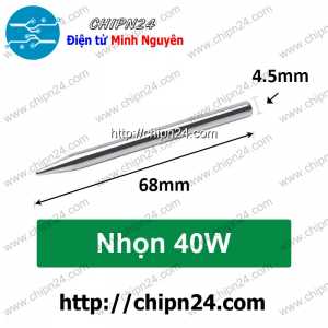 (K33) Đầu Mũi hàn Nhọn 40W (cho Mỏ hàn Nung)