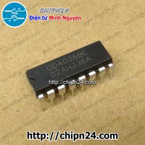 (DIP) IC CD4026 DIP-16 (CD4026BE)