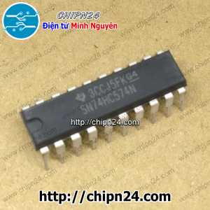 (DT) IC 74574 74HC574 DIP-20 Hàng Tốt (SN74HC574N)