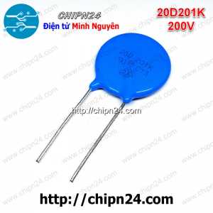(F244) Tụ chống sét Varistor 20D 200V 20D201K