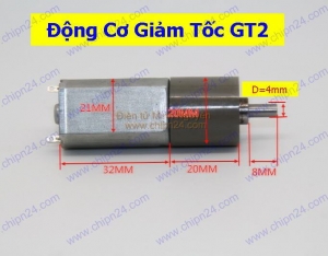 Động Cơ Giảm Tốc GT2 3-12VDC