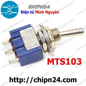 [G9] Công tắc MTS-103 (MTS103) - Công tắc bật 3 nấc 3 chân, màu xanh 6A/125VAC