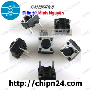 [10 cái] (F61) Nút nhấn vuông 5mm 2 chân 6x6x5mm DIP
