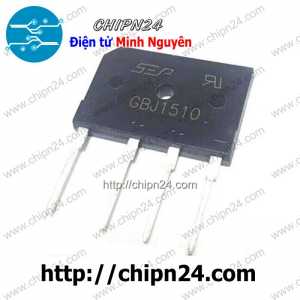(F56) Cầu Diode GBJ1510 15A 1000V (15A dẹt)