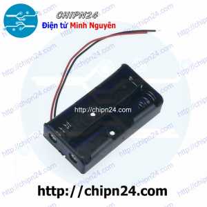 Hộp Đế Pin Sạc 18650 2 viên (Có Dây) (2 viên mắc nối tiếp)