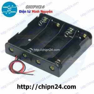 Hộp Đế Pin Sạc 18650 4 viên (Có Dây) (4 viên mắc nối tiếp)