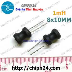 (K230) Cuộn cảm cắm 8x10mm 1MH (DIP 0810 1MH)