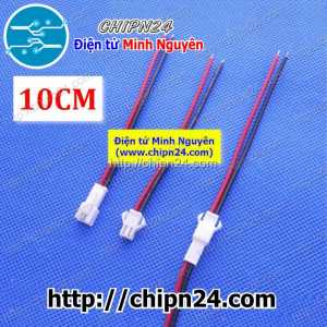 (P241) Dây khớp nối SM2.54mm 2P 10cm Đầu Trắng