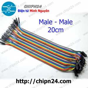 [20 sợi] (P68) Dây Cắm Test Board 20cm Đực-Đực