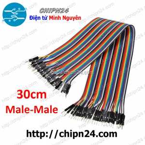 [20 sợi] (P71) Dây Cắm Test Board 30cm Đực-Đực