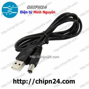 (P78) Dây chuyển USB ra Jack DC 5.5x2.1MM