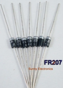 [10 con] (K464) Diode FR207 DIP 2A 1000V [Diode xung]