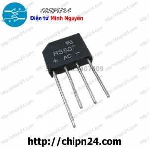 (F56) Cầu Diode RS507 5A 700V (5A dẹt)