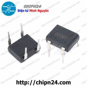 (K459) Cầu Diode DB207 DIP-4 2A 700V (2A vuông)