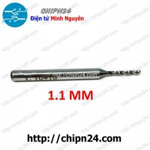 Mũi khoan mạch in CNC Hợp Kim 1.1mm (Mạch điện tử, PCB)