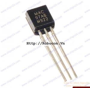 [10 con] (KT1) Triac MAC97A6 TO-92 0.6A 400V (97A6)