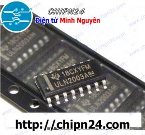 [SOP] IC Dán ULN2003 SOP-16 (SMD) (ULN2003ADR ULN2003A) (IC 7 Cổng đệm đảo)