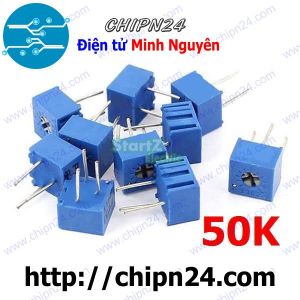 (K374) Biến trở Vuông 50K (3362P) (Chiết áp Kích thước 6.6x7MM)