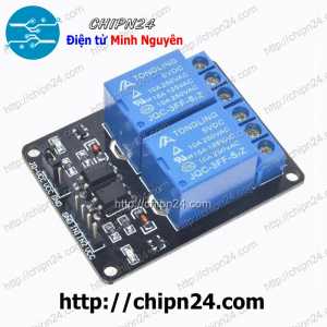 Module 2 Relay với Opto cách ly (kích thấp) (5VDC)