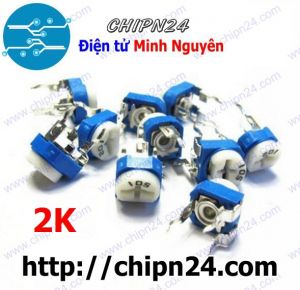 (K366) Biến trở cúc áo RM065 2K 202 (Biến trở tam giác 202)