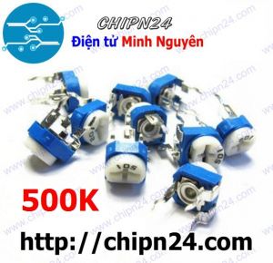 (K368) Biến trở cúc áo RM065 500K 504 (Biến trở tam giác 504)