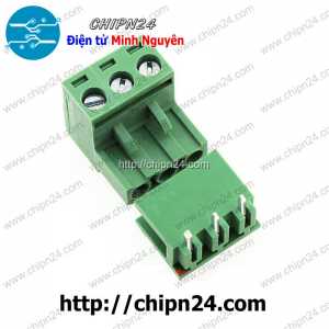 Domino 2EDG5.08 Cong 3P (Terminal, Cầu đấu dây cọc nguồn 5.08 5.08mm)