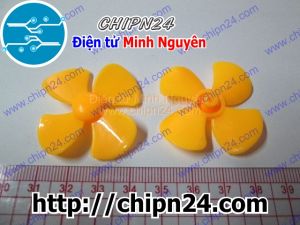 Cánh Quạt 40MM 4 Cánh Trục 1.5MM Vàng