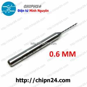 Mũi khoan mạch in CNC Hợp Kim 0.6mm (Mạch điện tử, PCB)