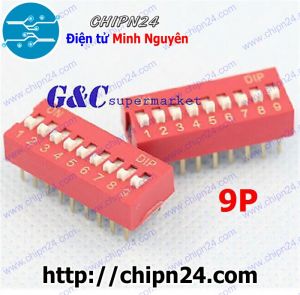 (K83) Công tắc bit 9p Đỏ (Switch 9)