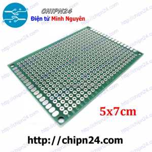 Testboard 2 mặt Thủy tinh 5x7cm (Board đồng đục lỗ PCB, Testboard cắm hàn)