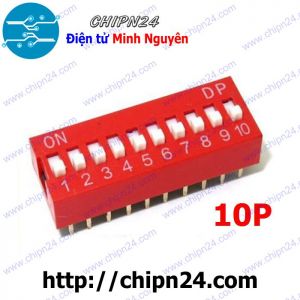 (K83) Công tắc bit 10p Đỏ (Switch 10)