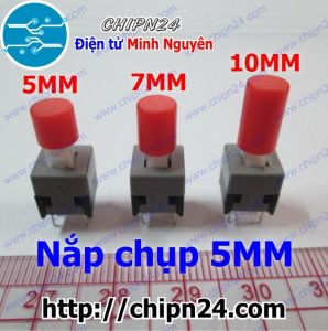 [10 cái] Nắp chụp nút nhấn tự giữ cao 5mm